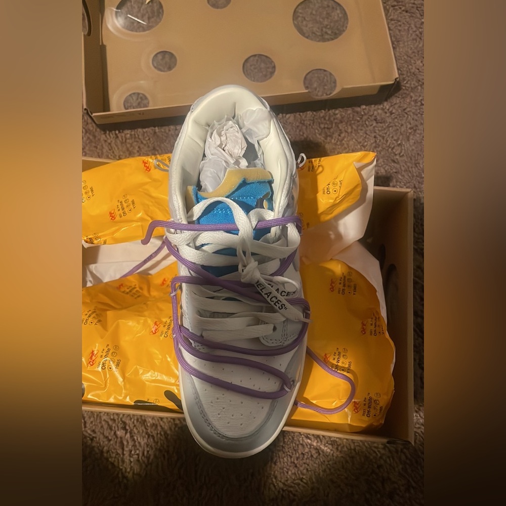 Off-white lot 47 low dunk 6.5
